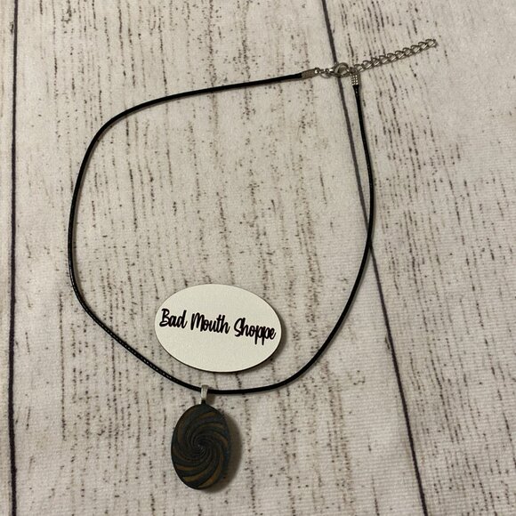 *Scenery Bags Recycled Broadway BEETLEJUICE Netherworld Swirl Necklace - Picture 3 of 5